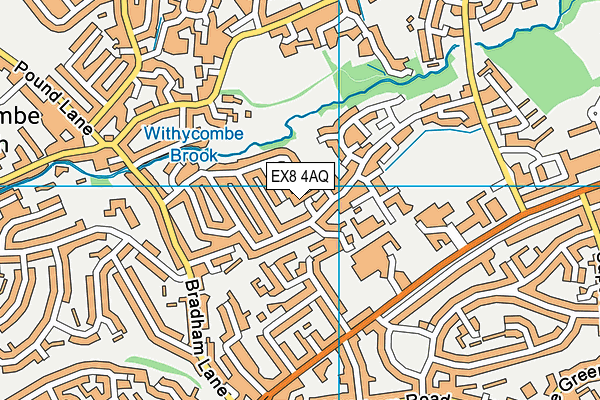 EX8 4AQ map - OS VectorMap District (Ordnance Survey)