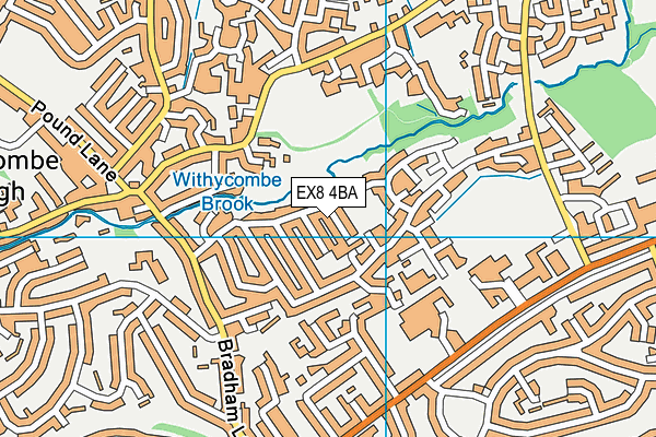 EX8 4BA map - OS VectorMap District (Ordnance Survey)