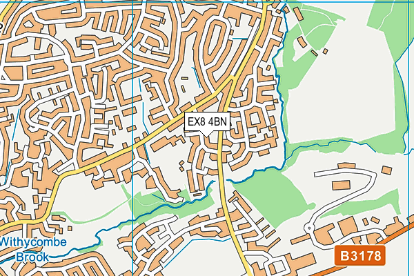EX8 4BN map - OS VectorMap District (Ordnance Survey)