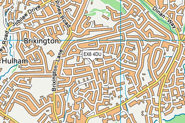 EX8 4DU map - OS VectorMap District (Ordnance Survey)