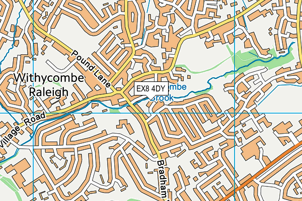 EX8 4DY map - OS VectorMap District (Ordnance Survey)