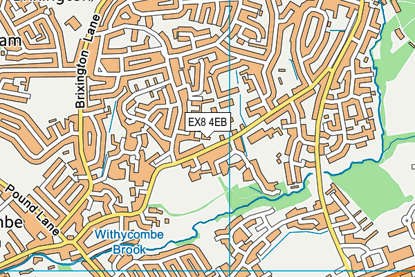 EX8 4EB map - OS VectorMap District (Ordnance Survey)