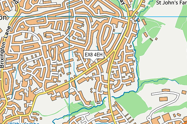 EX8 4EH map - OS VectorMap District (Ordnance Survey)