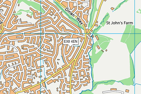 EX8 4EN map - OS VectorMap District (Ordnance Survey)