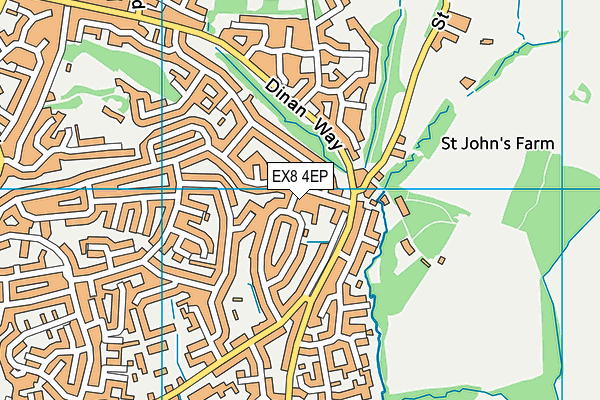 EX8 4EP map - OS VectorMap District (Ordnance Survey)