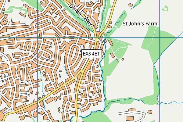 EX8 4ET map - OS VectorMap District (Ordnance Survey)