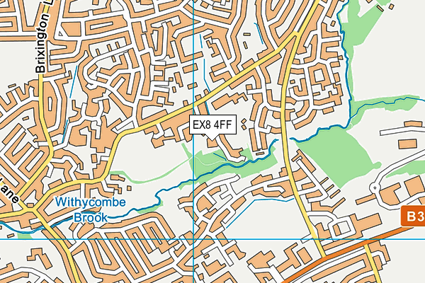 EX8 4FF map - OS VectorMap District (Ordnance Survey)