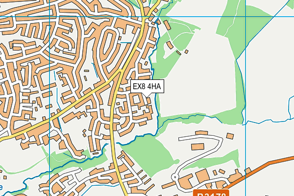 EX8 4HA map - OS VectorMap District (Ordnance Survey)