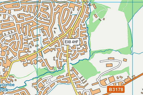 EX8 4HF map - OS VectorMap District (Ordnance Survey)