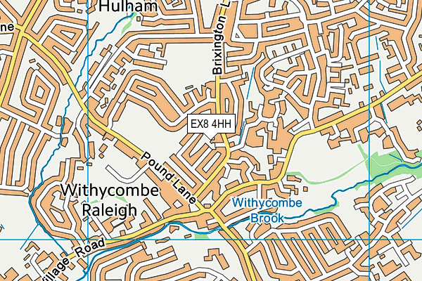 EX8 4HH map - OS VectorMap District (Ordnance Survey)