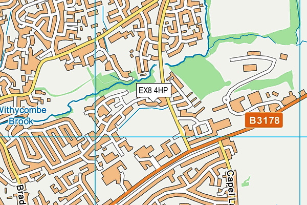 EX8 4HP map - OS VectorMap District (Ordnance Survey)