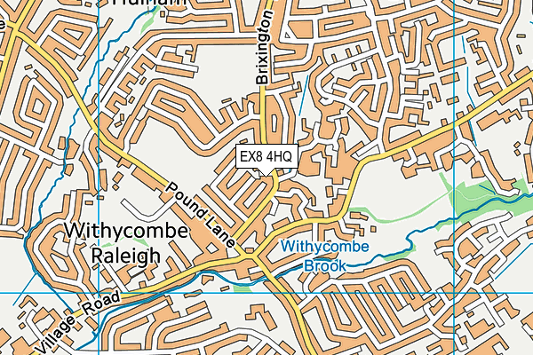 EX8 4HQ map - OS VectorMap District (Ordnance Survey)