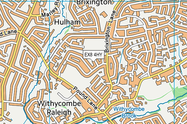 EX8 4HY map - OS VectorMap District (Ordnance Survey)
