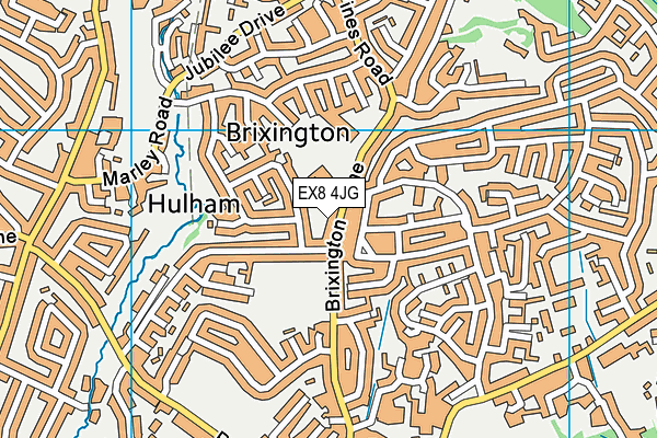 EX8 4JG map - OS VectorMap District (Ordnance Survey)