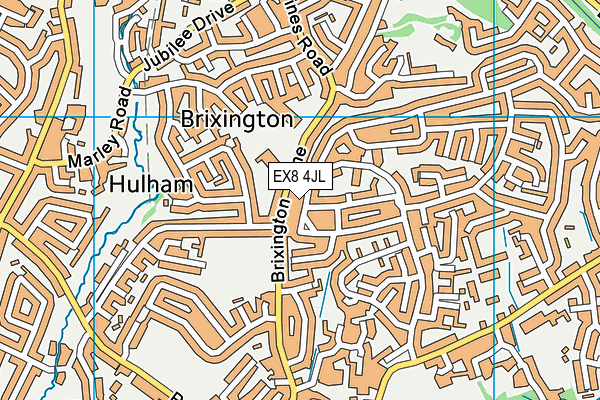 EX8 4JL map - OS VectorMap District (Ordnance Survey)
