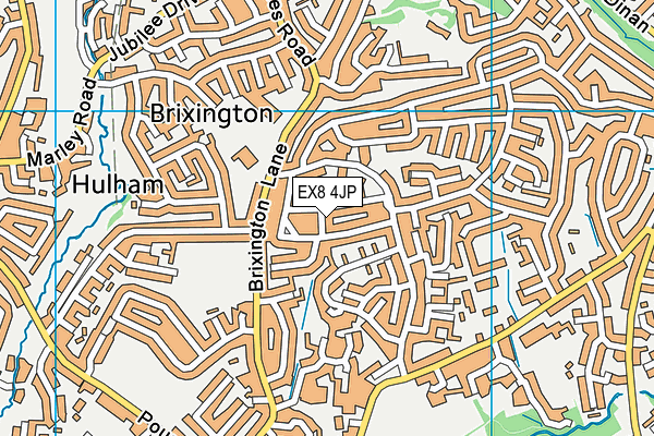 EX8 4JP map - OS VectorMap District (Ordnance Survey)