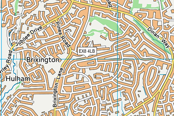 EX8 4LB map - OS VectorMap District (Ordnance Survey)