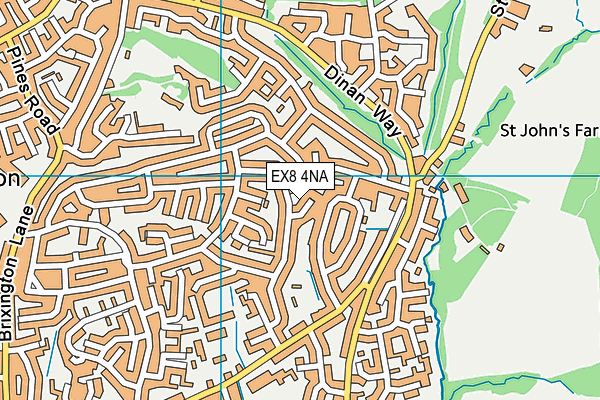 EX8 4NA map - OS VectorMap District (Ordnance Survey)