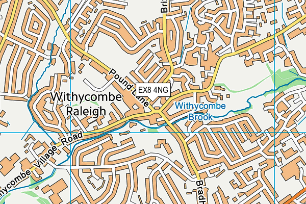 EX8 4NG map - OS VectorMap District (Ordnance Survey)