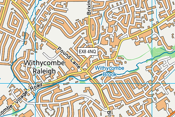 EX8 4NQ map - OS VectorMap District (Ordnance Survey)