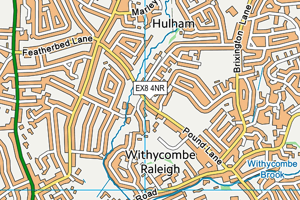 EX8 4NR map - OS VectorMap District (Ordnance Survey)