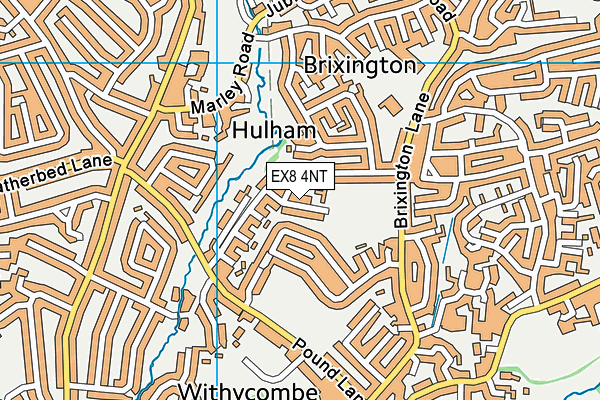 EX8 4NT map - OS VectorMap District (Ordnance Survey)