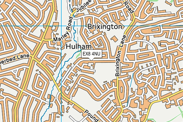 EX8 4NU map - OS VectorMap District (Ordnance Survey)