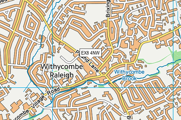 EX8 4NW map - OS VectorMap District (Ordnance Survey)