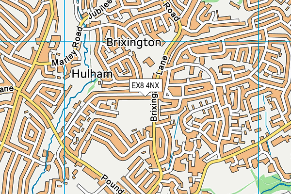 EX8 4NX map - OS VectorMap District (Ordnance Survey)