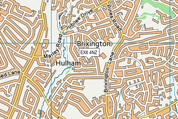 EX8 4NZ map - OS VectorMap District (Ordnance Survey)