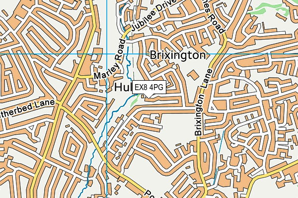 EX8 4PG map - OS VectorMap District (Ordnance Survey)