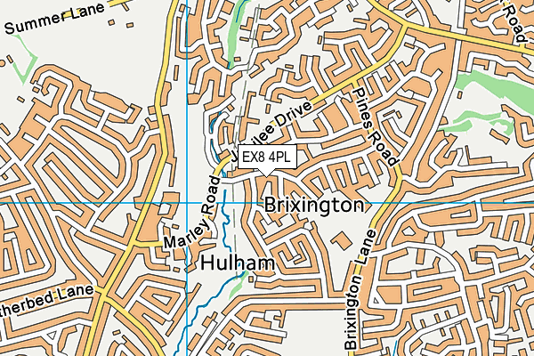 EX8 4PL map - OS VectorMap District (Ordnance Survey)