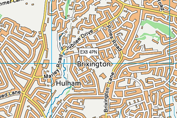 EX8 4PN map - OS VectorMap District (Ordnance Survey)