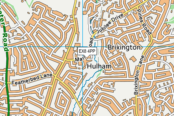 EX8 4PP map - OS VectorMap District (Ordnance Survey)