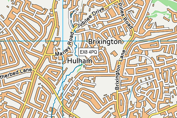 EX8 4PQ map - OS VectorMap District (Ordnance Survey)