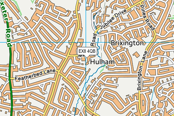 EX8 4QB map - OS VectorMap District (Ordnance Survey)