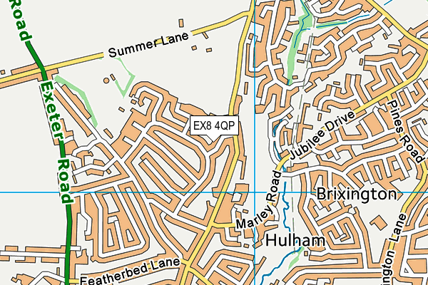 EX8 4QP map - OS VectorMap District (Ordnance Survey)