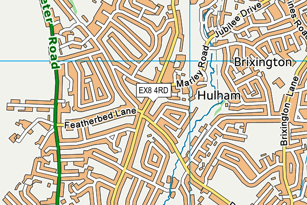 EX8 4RD map - OS VectorMap District (Ordnance Survey)