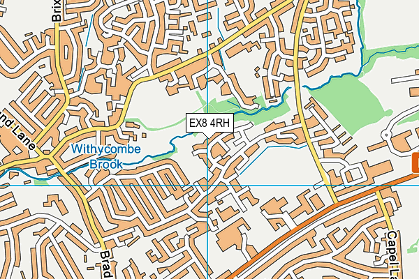 EX8 4RH map - OS VectorMap District (Ordnance Survey)