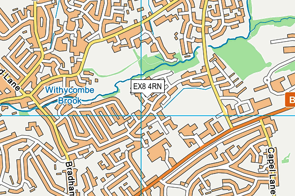 EX8 4RN map - OS VectorMap District (Ordnance Survey)