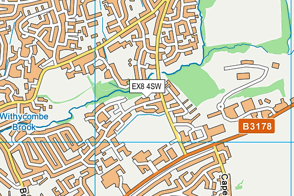 EX8 4SW map - OS VectorMap District (Ordnance Survey)