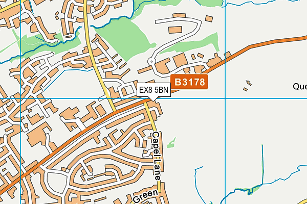 EX8 5BN map - OS VectorMap District (Ordnance Survey)