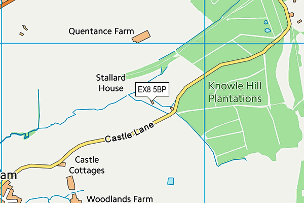 EX8 5BP map - OS VectorMap District (Ordnance Survey)