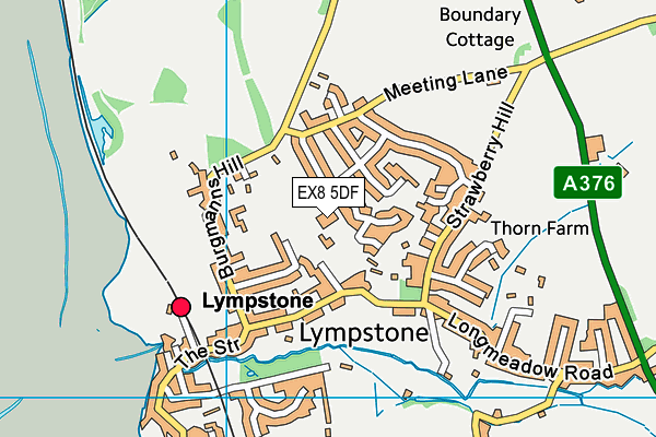 EX8 5DF map - OS VectorMap District (Ordnance Survey)