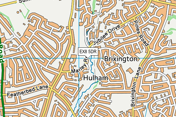 EX8 5DR map - OS VectorMap District (Ordnance Survey)