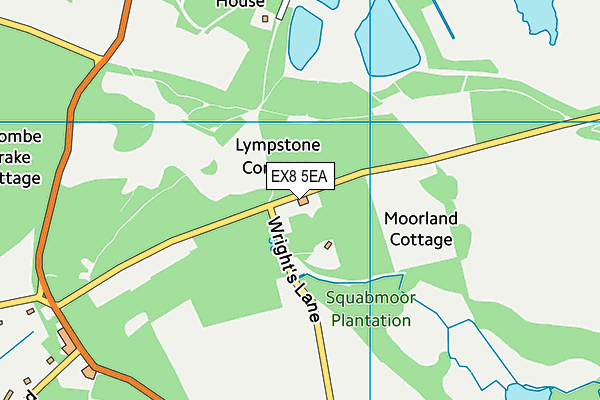 EX8 5EA map - OS VectorMap District (Ordnance Survey)