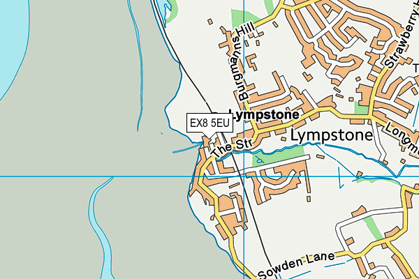 Cliff Field map (EX8 5EU) - OS VectorMap District (Ordnance Survey)