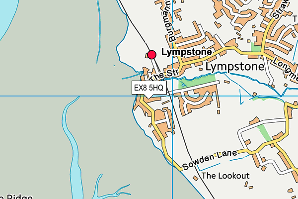 EX8 5HQ map - OS VectorMap District (Ordnance Survey)