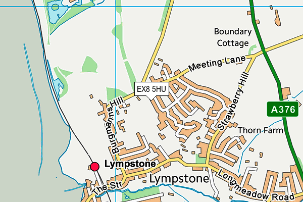 EX8 5HU map - OS VectorMap District (Ordnance Survey)