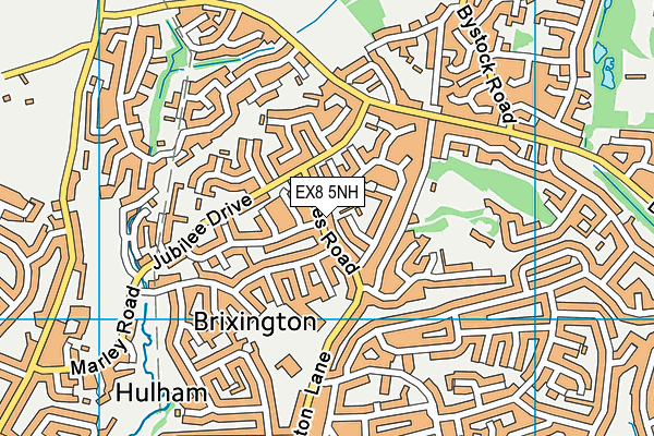 EX8 5NH map - OS VectorMap District (Ordnance Survey)